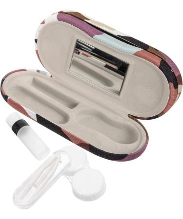 Homsfou Dual-Use Glasses Case & Travel Contact Lens Container - Hardshell Organizer for Glasses and Lenses - Buy Online on GoSupps.com