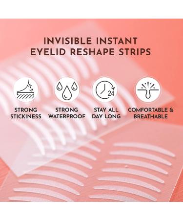 Invisible Eyelid Lifter Strips 400Pcs - Premium Self-Adhesive Eye Lid Tape for Hooded Eyes - Includes Fork Rods and Tweezers - Buy Online on GoSupps.com