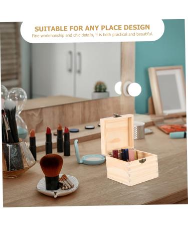 Solustre 7-Piece Essential Oils Storage Box | Wooden Organizer for Jewelry Beads & Essential Oil Bottles - Buy Online on GoSupps.com