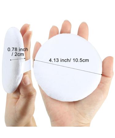 6-Pack Large 4.13" Powder Puffs - Soft Washable Velour Loose Powder Applicators for Body - Perfect for All Skin Types - Buy Online on GoSupps.com