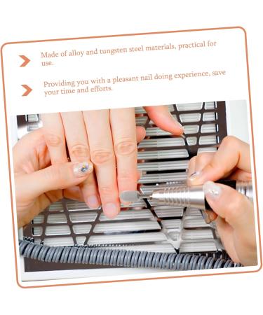 Healeved 1set Grinding Head Set Cleaning Tools Nail Polish Remover Power Tool Rotary Tool Bits Nail Art Tools Nail Grinding Bits Nail Building Gel Nail Gel File Tungsten Steel Manicure - Buy Online on GoSupps.com