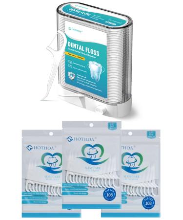Hotoa dental sticks - 324 pieces of dental dental floss picks toothpicks super dental floss picks for optimal oral hygiene and healthy teeth