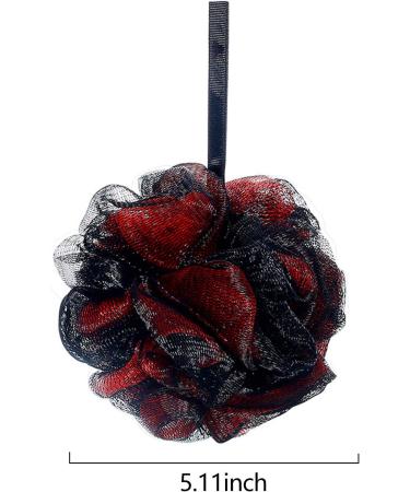 Premium Luffa Back Scrubber with Bamboo Charcoal | Exfoliating Loofah for Men & Women | 2 Long Handle Bath Sponges for Ultimate Shower Experience - Buy Online on GoSupps.com