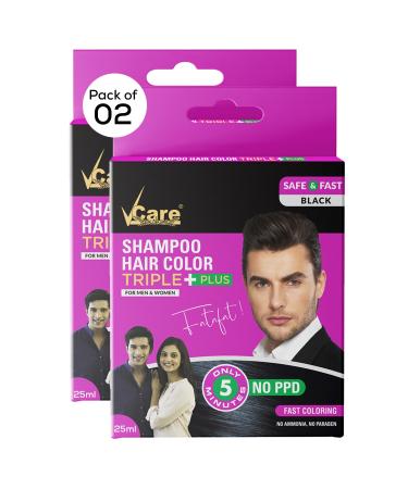 Shampoo Hair Color Black 25Ml