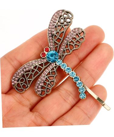 minkissy Hair Clips Butterfly Hairpin Rhinestone Brooch Hair Accessories for Women Clips Rhinestone Dragonfly Hair Clip Women Dragonfly Barrette Rhinestone Dragonfly Hairpin Metal - Buy Online on GoSupps.com