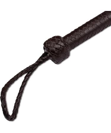 HADZAM Indiana Jones Bullwhip 10FT 12 Plaits Real Cow Hide Leather Rope Core - Brown - Buy Online on GoSupps.com