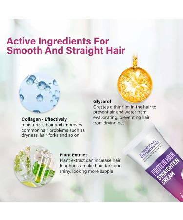 Silk & Gloss Hair Straightener Cream - Protein Treatment for Smooth & Nourishing Hair - Buy Online on GoSupps.com