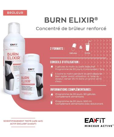 EAFIT Slimming Ultra Slim Burner - Wellness Dietary Supplement - Slimming and Anti-Retention Formula for Natural Weight Loss and Body Sculpting - Made in France - Fruity Flavor - 500 ml - Buy Online on GoSupps.com
