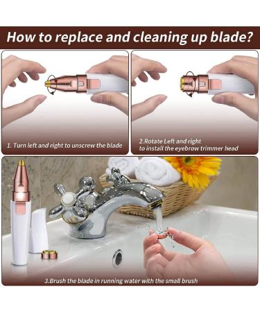2 in 1 Rechargeable Facial Hair Remover for Women - Eyebrow & Face Epilator - Buy Online on GoSupps.com