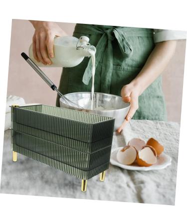 Healeved Box Container Plastic Organizer Preservation Household Eggs Fridge Home Multi-layers re-usable Green 26.5X16X10CM - Buy Online on GoSupps.com