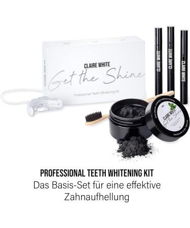 Claire White Activated Carbon Powder for Natural Tooth Whitening + Free Bamboo Toothbrush - Herbal Coal Powder for Effective Tooth Cleaning & Bleaching - Buy Online on GoSupps.com