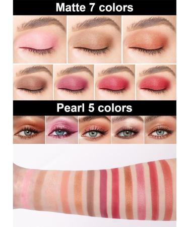 LXZJJM 12-Color Matte Eyeshadow Palette for Artistic Makeup and Parties - Smooth Creamy Formula Easy to Apply and Remove - Neutral Tones 82.5 g/2.91 oz. (01#) - Buy Online on GoSupps.com
