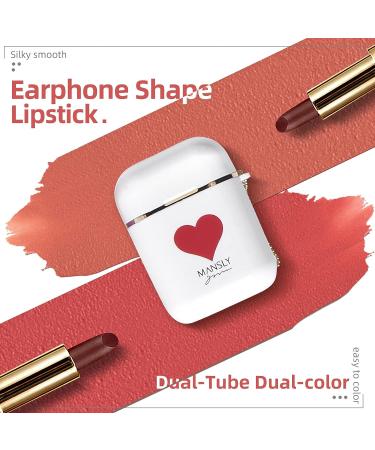 LAMUSELAND Matte Lipstick Makeup Set - 2Pc/Set Long Lasting Velvet Lip Stain & Gloss Primer Gift Kit for Girls - Waterproof & Non-stick Cup Formula (White) - Buy Online on GoSupps.com