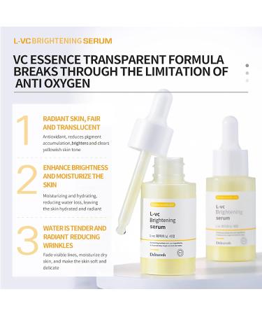 DEleventh Korean Brand Vitamin C Brightening Face Serum 37ml / with 3-O-Ethyl Ascorbic Acid Niacinamide and -Arbutin Reduce Dark Spots and Fine Lines Enhance Elasticity Hydrate and Protect Skin - Buy Online on GoSupps.com