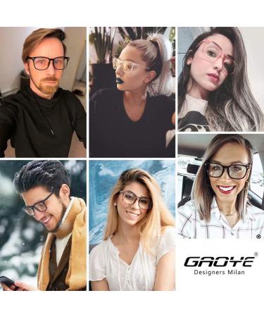 Gaoye 3-Pack Blue Light Blocking Reading Glasses for Women Men - G2 Light Black & Leopard & Clear Pink 1.0x - Buy Online on GoSupps.com