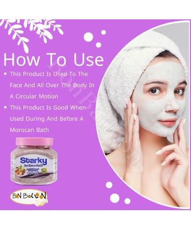 Starky Face and Body Scrub Cream - Tightening & Soothing Ice Cream Formula for Soft Glowing Skin | Perfect Gift for Women Girlfriend & Wife (10 oz / 300ml - Buy Online on GoSupps.com