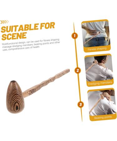 Lurrose 3-Stylish Wooden Plush Massage Hammer Set - Manual Back Massager Cartoon Design Taphammer 43x8cm - Perfect for Relaxation & Pain Relief - Buy Online on GoSupps.com