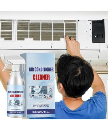 Air Conditioner Cleaner Spray | 120ml Air Conditioner Coil Cleaner Spray | Safe All-Purpose Household Bubble Cleaner Effective Multi-purpose Foam Cleaner for Dirt Grease - Buy Online on GoSupps.com