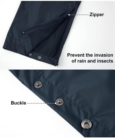 Swisswell Men's Waterproof Hiking Golf Fishing Rain Pants - Blue, XL - Buy Online on GoSupps.com