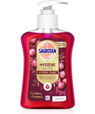 Sagrotan Hand Soap Cranberry Limited Edition - 6 x 250ml Value Pack | Premium Liquid Soap for Healthy Hands - Buy Online on GoSupps.com