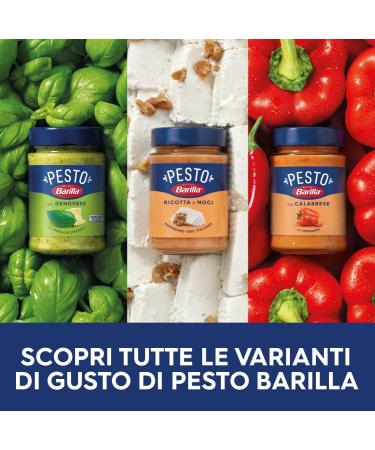Barilla Sauce Pesto rustique au basilic et aux olives pour p tes et bruschettas sans gluten 200 g Basilic et olives Individuel - Buy Online on GoSupps.com