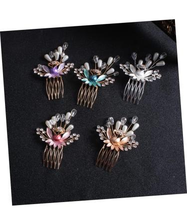 FRCOLOR Set of 2 headpieces for the bride wedding hair accessories wedding hair clips pearl hair pin tiara pearl comb pearl hair comb headpiece - Buy Online on GoSupps.com