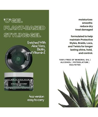 Evolving Textures O Gel 4oz: Plant-Based Styling Gel for Locs, Braids, and Twists - Buy Online on GoSupps.com
