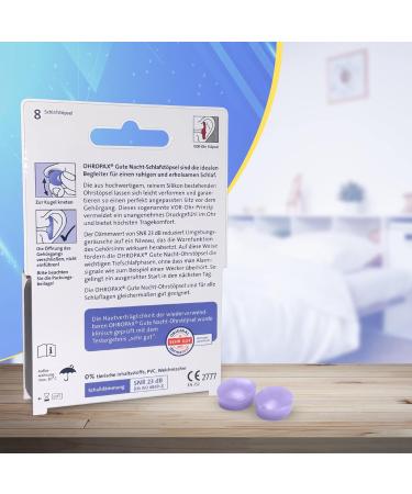 Ohropax Good Night Earplugs - Soft Silicone Noise Protection for Sleep - Individually Formable & Reusable - 8 Pieces - Buy Online on GoSupps.com