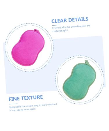 Housoutil 16 Pcs Children s Bath Sponge Set - Double Sided Body Scrubber Shower Loofahs Face Powder Puff - Eco-Friendly Plant Fibres - Perfect for Kids 14.5x9.5cm - Buy Online on GoSupps.com