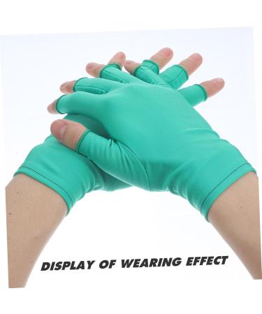 FOMIYES 2 Pairs Mitts Work Glove Elastic Sewing Gloves Quilting Gloves Finger Gloves Manicure Gloves Manicure Tools Mitten Gloves with Fingers Crochet Tools Spandex Sun Protection Sleeve - Buy Online on GoSupps.com