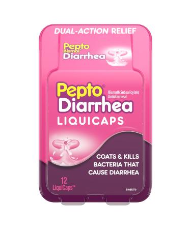 Pepto Diarrhea Antidiarrheal Liquicaps - 12 ct