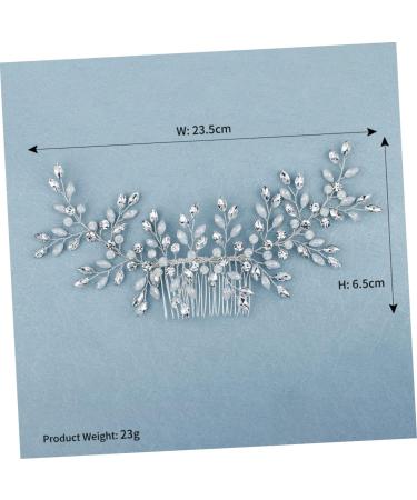 Angoily Bride Hair Clip Vine Side Comb Leaf Crystal Hair Jewelry Crystal Clip Comb Bridal Hair Clip Crystal Headpiece Bridal Hairpin Comb Tiara Bridal Hair Accessory Wedding Hair up - Buy Online on GoSupps.com