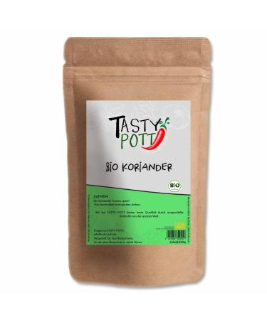 Tasty Pott Organic Coriander 250g | Coriander Seeds | Cooking & Seasoning | Mariner & Mariner | Premium Organic Taste | Advantageous Packaging