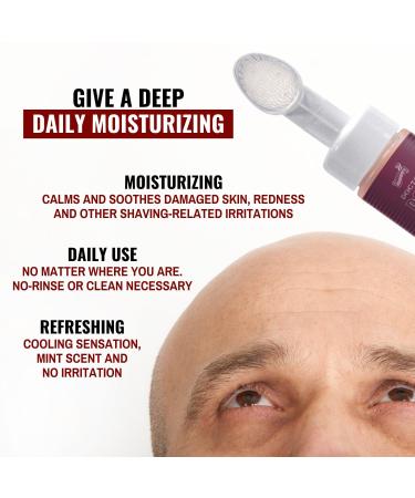 Bald Head Moisturizer Lotion - Protect & Hydrate Shaved Heads | Ultraclean Applicator | 6.8 oz - Buy Online on GoSupps.com
