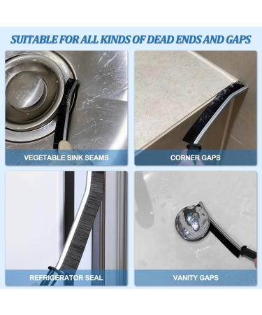 4-Piece Gap Cleaning Brush Set | Deep Cleaner for Bathrooms & Kitchen Tiles | Stiff Bristles for Hard-to-Reach Areas - Buy Online on GoSupps.com