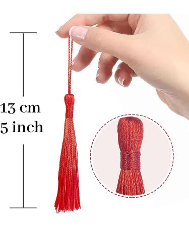 100 Pcs 13cm Silky Handmade Tassels for Jewelry Making & DIY Projects - 20 Colors - Buy Online on GoSupps.com
