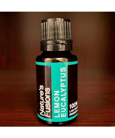 Nature's Fusions Lemon Eucalyptus 100% Pure and Natural Essential Oils Undiluted Therapeutic Grade for Aromatherapy and Topical Use .5 Fl Oz (Pack of 1) (15 mL) - Buy Online on GoSupps.com