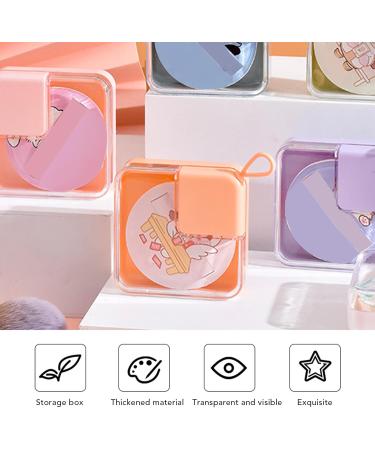 Powder Puff Holder 5 Pieces Cosmetic Puff Holder Transparent Rectangular Portable Makeup Puff Holder with Hanging Ring - Buy Online on GoSupps.com