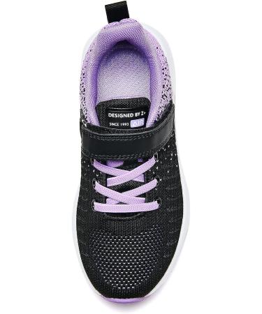 RomenSi Air Athletic Running Shoes - Lightweight Breathable Kids Sneakers - Blackpurple - Size 4 Big Kid - Buy Online on GoSupps.com