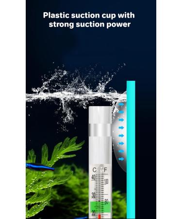 Buy AquaStation Analog Aquarium Thermometer | Glass Thermometer with Suction Cup - Accurate & Reliable for Every Aquarium - Buy Online on GoSupps.com