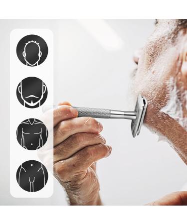 Eco-Friendly Two-Blade Razor Plane for Men & Women - Stainless Steel Blades Metal Design Silver - Buy Online on GoSupps.com