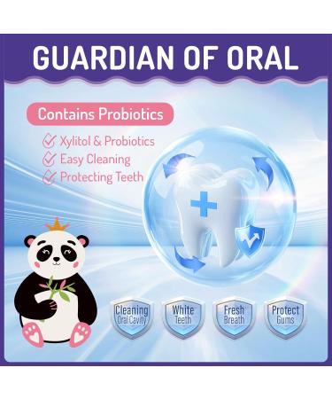AOAO Kids Oral Cleaning Spray Probiotic Toothpaste Helper for Babies and Toddlers Fluoride Free with Xylitol Strawberry Flavor 1.35 FL OZ Ages 6M+ (Grape_2P) - Buy Online on GoSupps.com