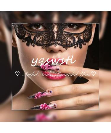 Short False Nails - Cute Red & Pink Square Press On Nails with Silver Glitter | 24 Pcs Acrylic Stick On Nails for Women & Girls - Buy Online on GoSupps.com