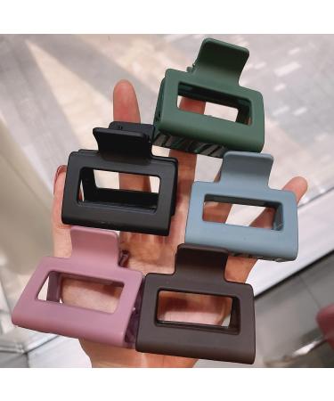 4 Pack Hair Clips for Women 2.1" Large Claw Clip Strong Hold Hair Clips for Thick & Thin Hair Non Slip Hair Clips for Styling Fashion Matte Hair Accessories 4 Different Color - Buy Online on GoSupps.com