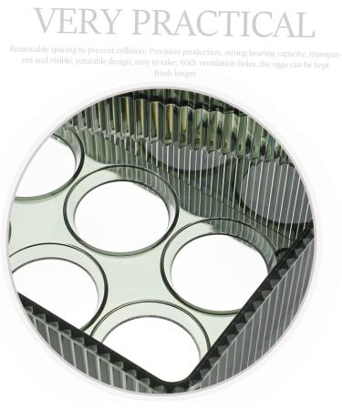 DOITOOL Box Fridge Egg Organizer Plastic Stand Drawers Plastic Egg Rack The Pet Tray Refrigerator re-usable Green 26.5X16X10CM - Buy Online on GoSupps.com