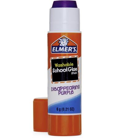 Elmer's Washable Dissappearing Purple School Glue Sticks 3 Pack 6 grams Each (E520) - Buy Online on GoSupps.com