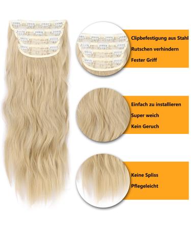 Buy Cheap Clip-In Blonde Hair Extensions - Realistic Braid 50cm 4-Pcs Synthetic Art Hair for Women - Buy Online on GoSupps.com