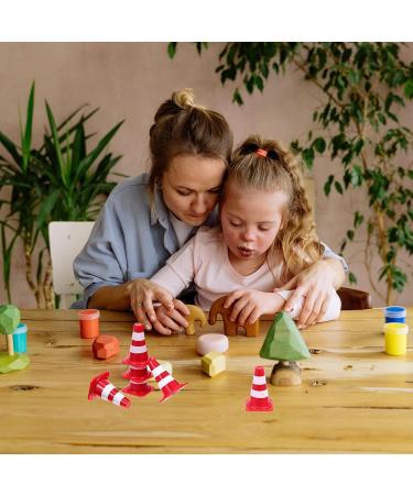 Toyandona 50 Mini Traffic Cone Set - Kids Warning Cones & Fairy Garden Accessories - Perfect Gift for Dollhouse & Mini Landscape Decoration - Buy Online on GoSupps.com