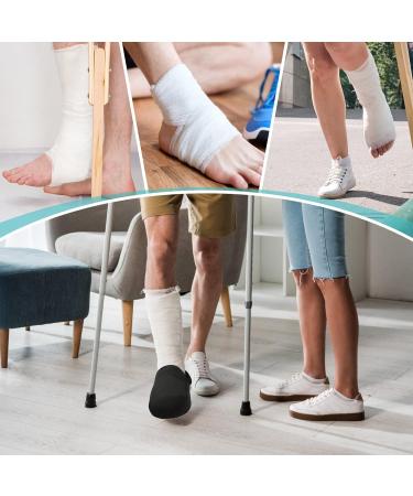 Gypsum Socks for Plaster Foot | Adjustable Toe Cover & Anti-Slide Belt | Warm Rehabilitation Foot Cover in Black - Buy Online on GoSupps.com