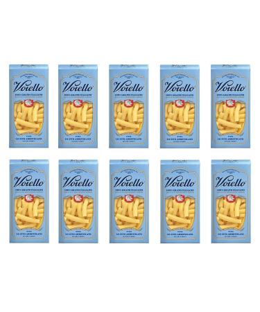 Barilla Pack of 10 Voiello Lo Zito Arrotolato pasta shapes no. 194 - 100% Italian wheat - 500g - Durum wheat stoneware pasta - Bronze design